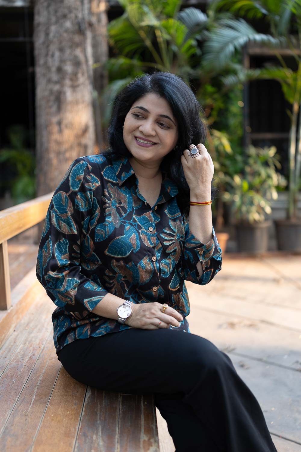 Modal silk Office wear Shirt