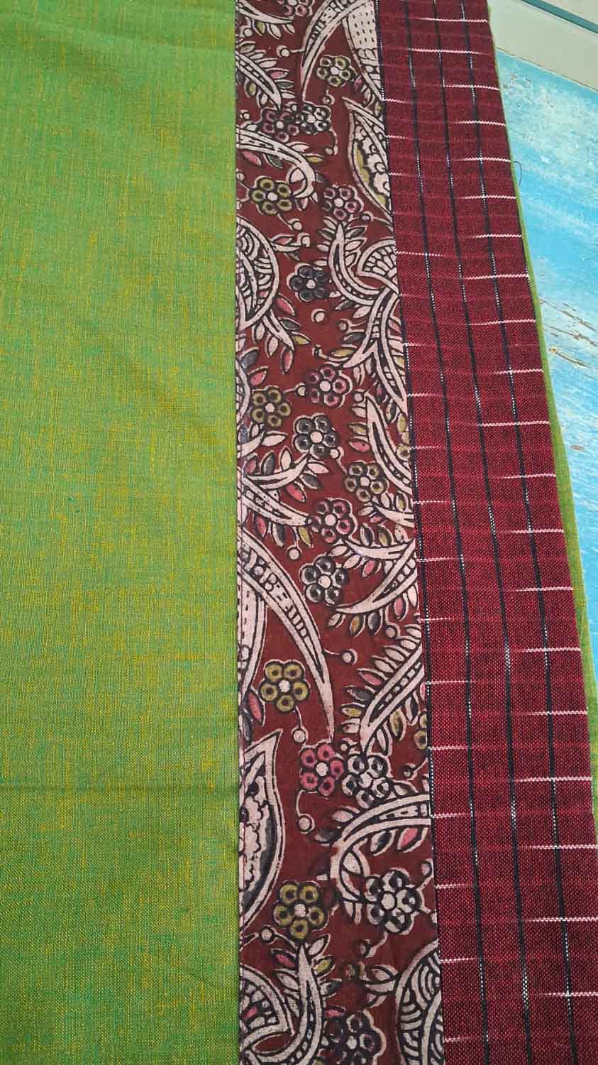 Kalamkari & Double Ikkat Patch