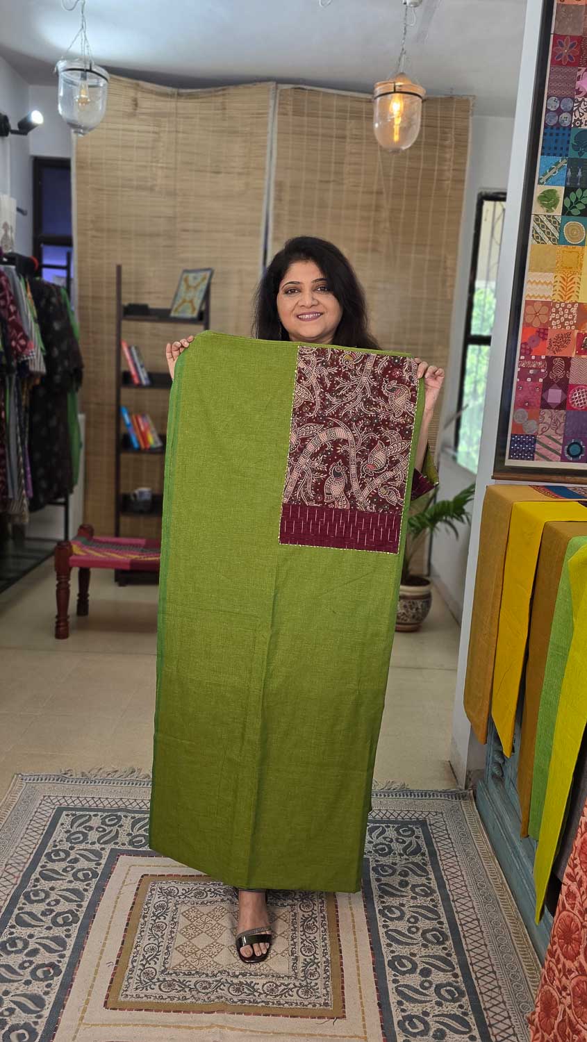 Kalamkari & Double Ikkat Patch