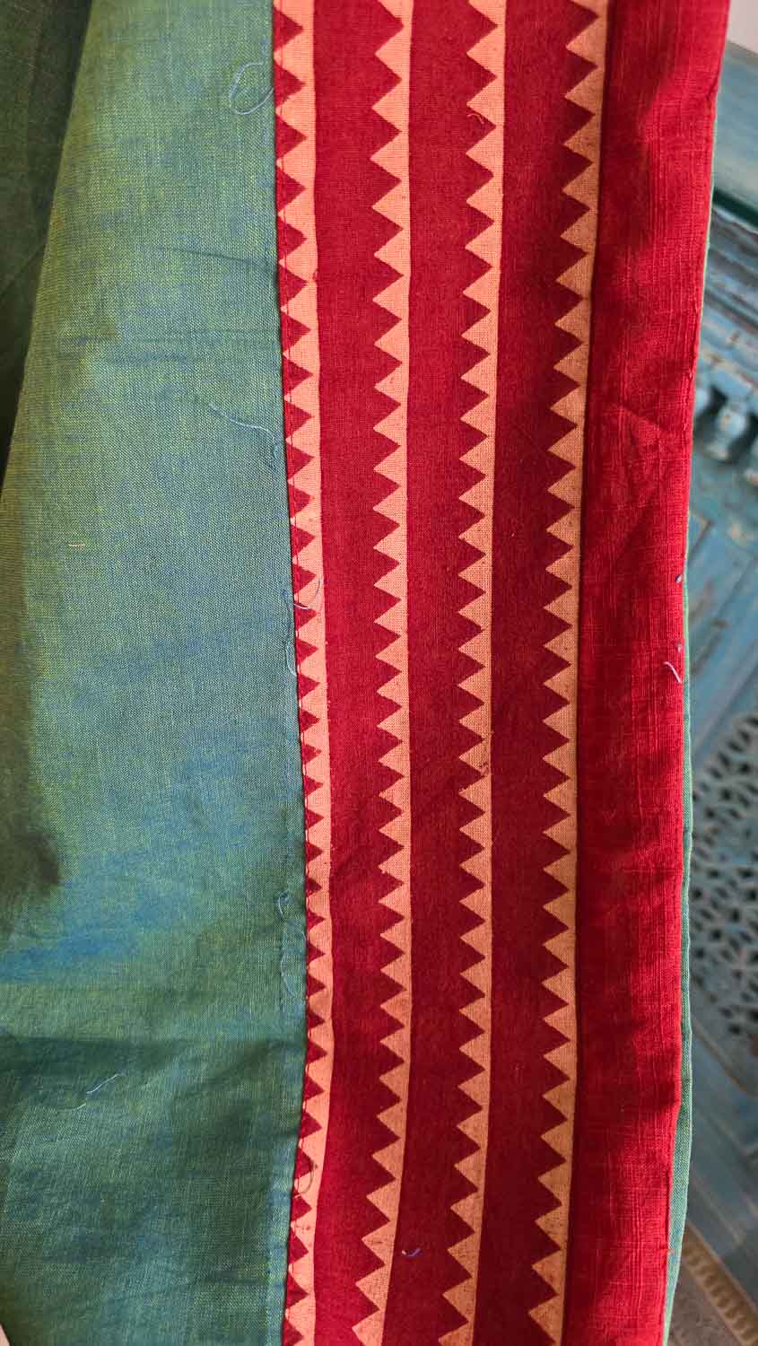 Green with Pen Kalamkari exclusive