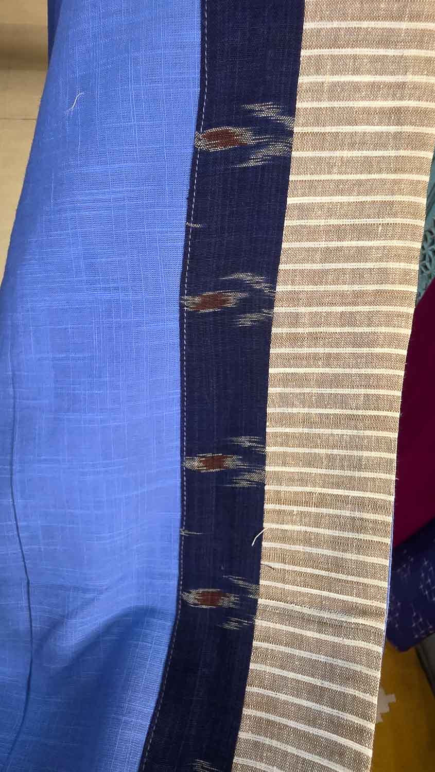 Pure cotton slub with exclusive sambalpur ikkat