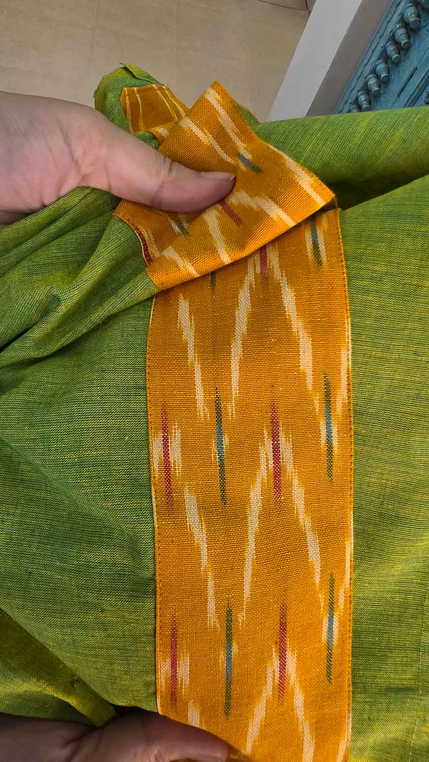 Ikkat & banjara patterned kurta fabric
