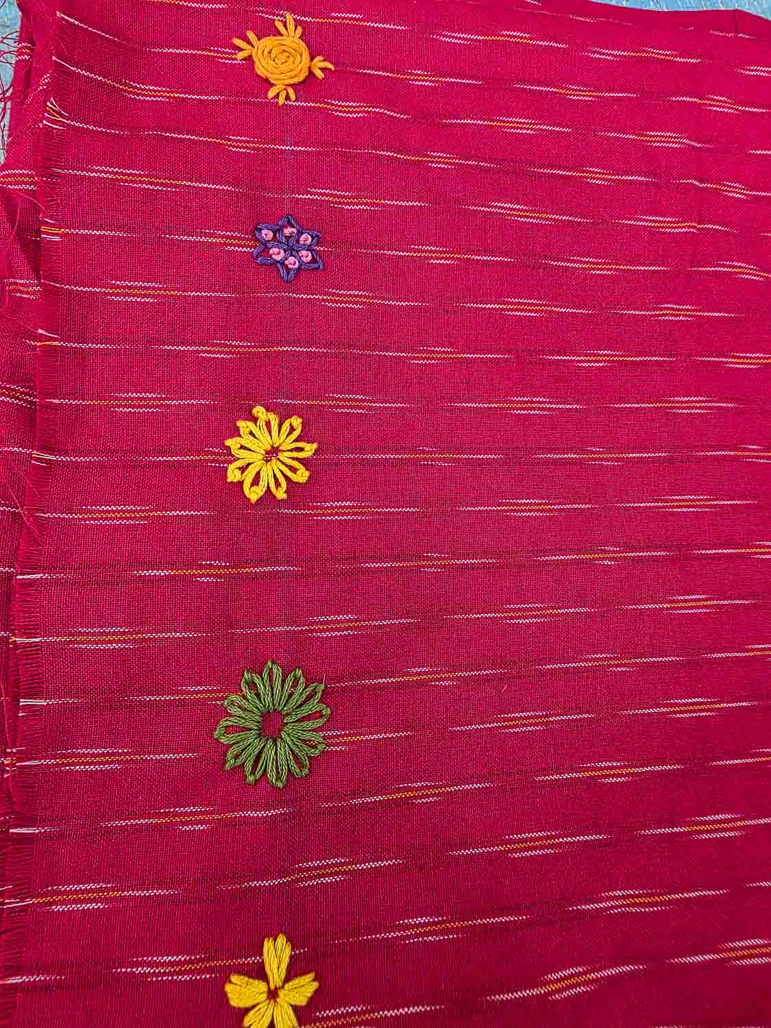 Yellow Red Lambani With Ikkats. Buy bottom separately