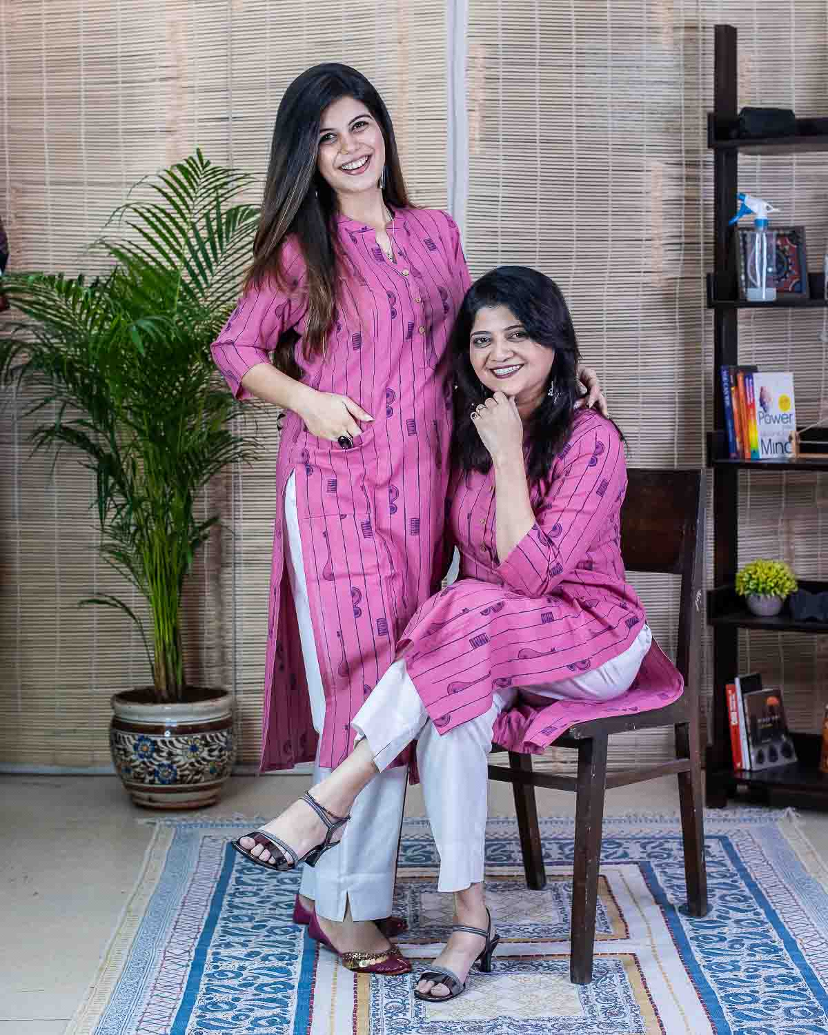 Bandish Signature Pink Kurta