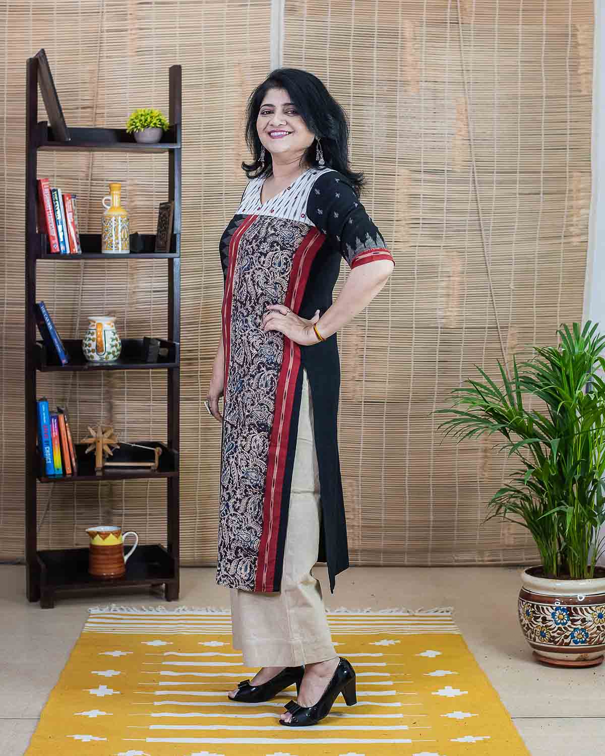Exclusive Kalamkari Ikkat kurta