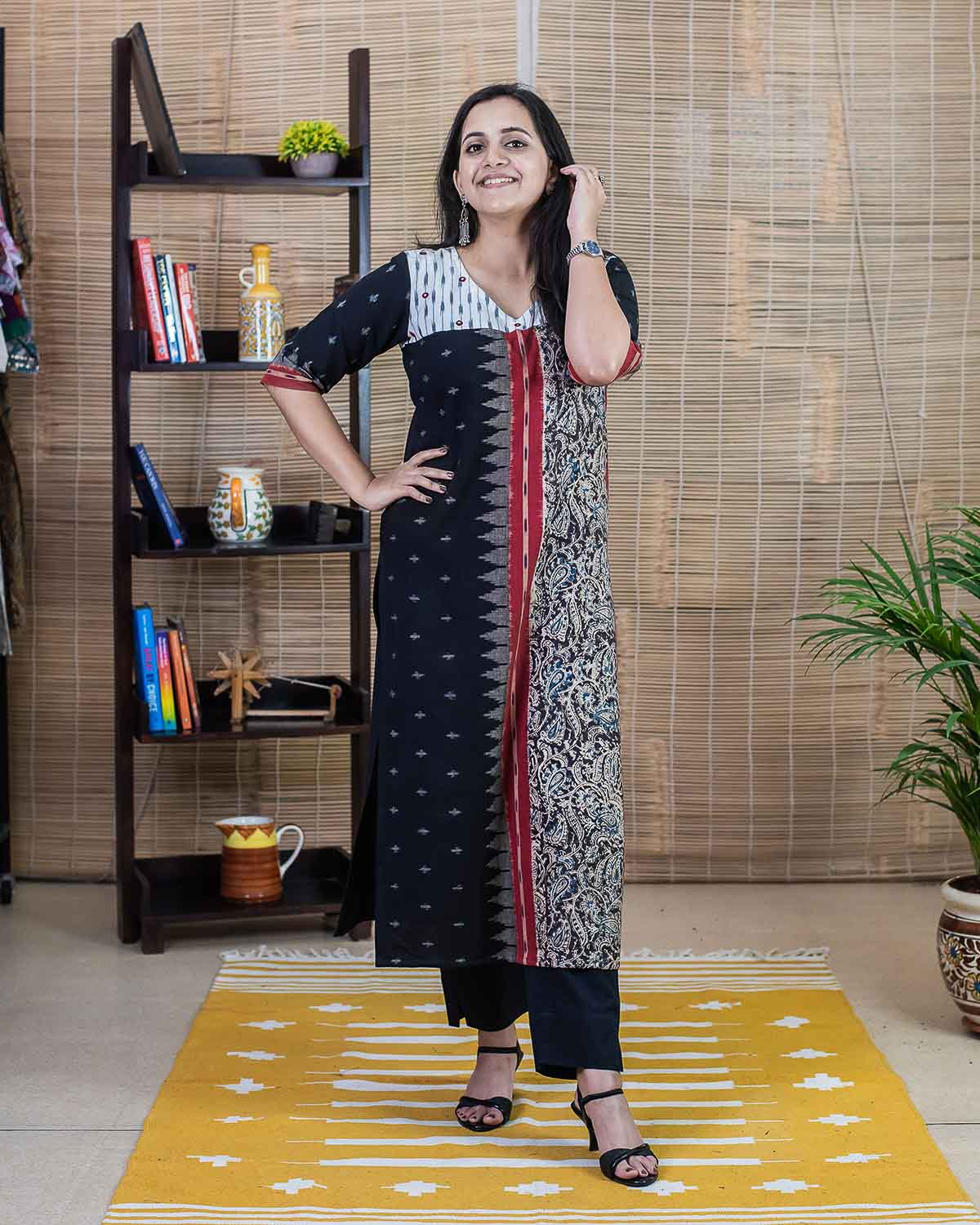 Exclusive Kalamkari Ikkat kurta for women – Rush Me Fashions Pune