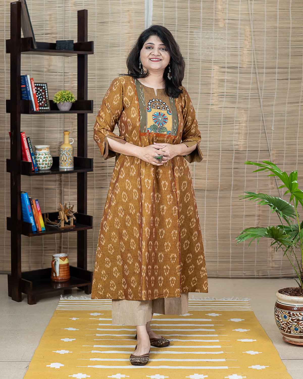 Exclusive Pen kalamkari Ikkat Kurta
