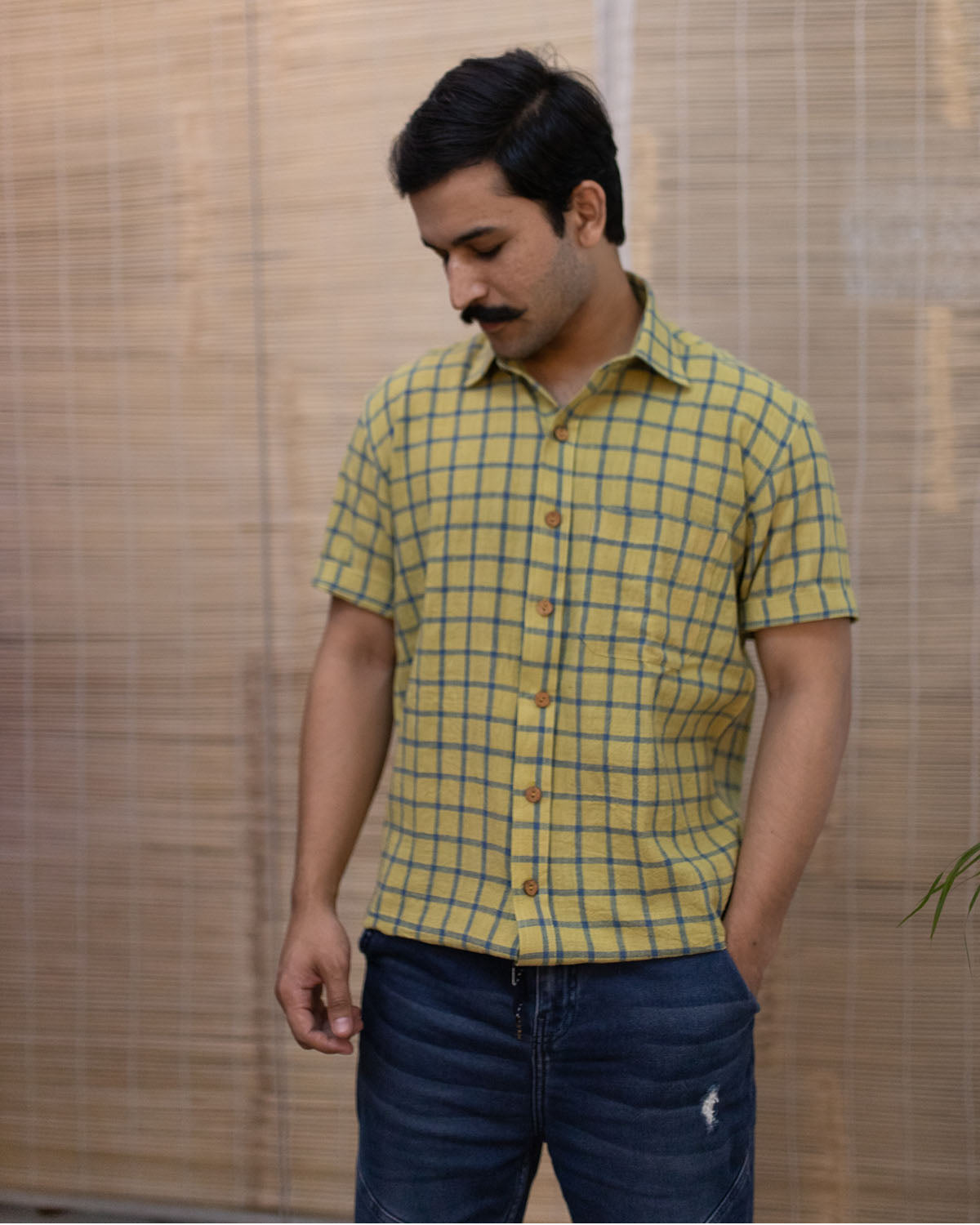 Mustard Yellow Kala Cotton Shirt