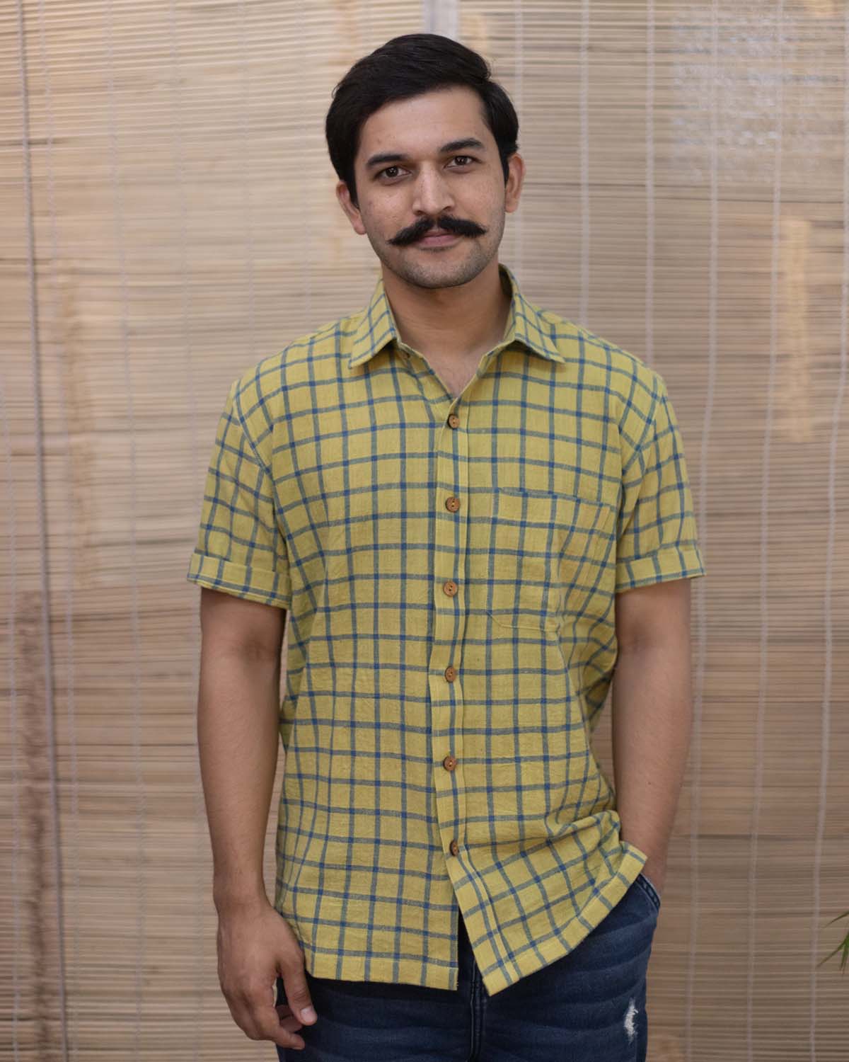 Mustard Yellow Kala Cotton Shirt