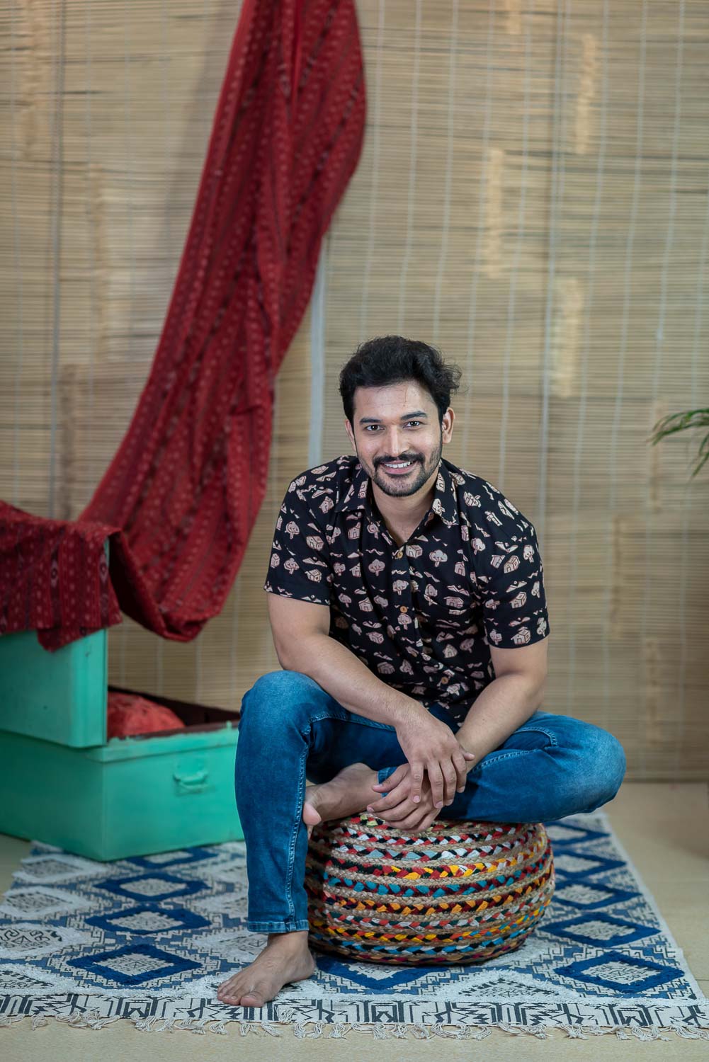 Bachpan Print Shirt Signature Collection – Black