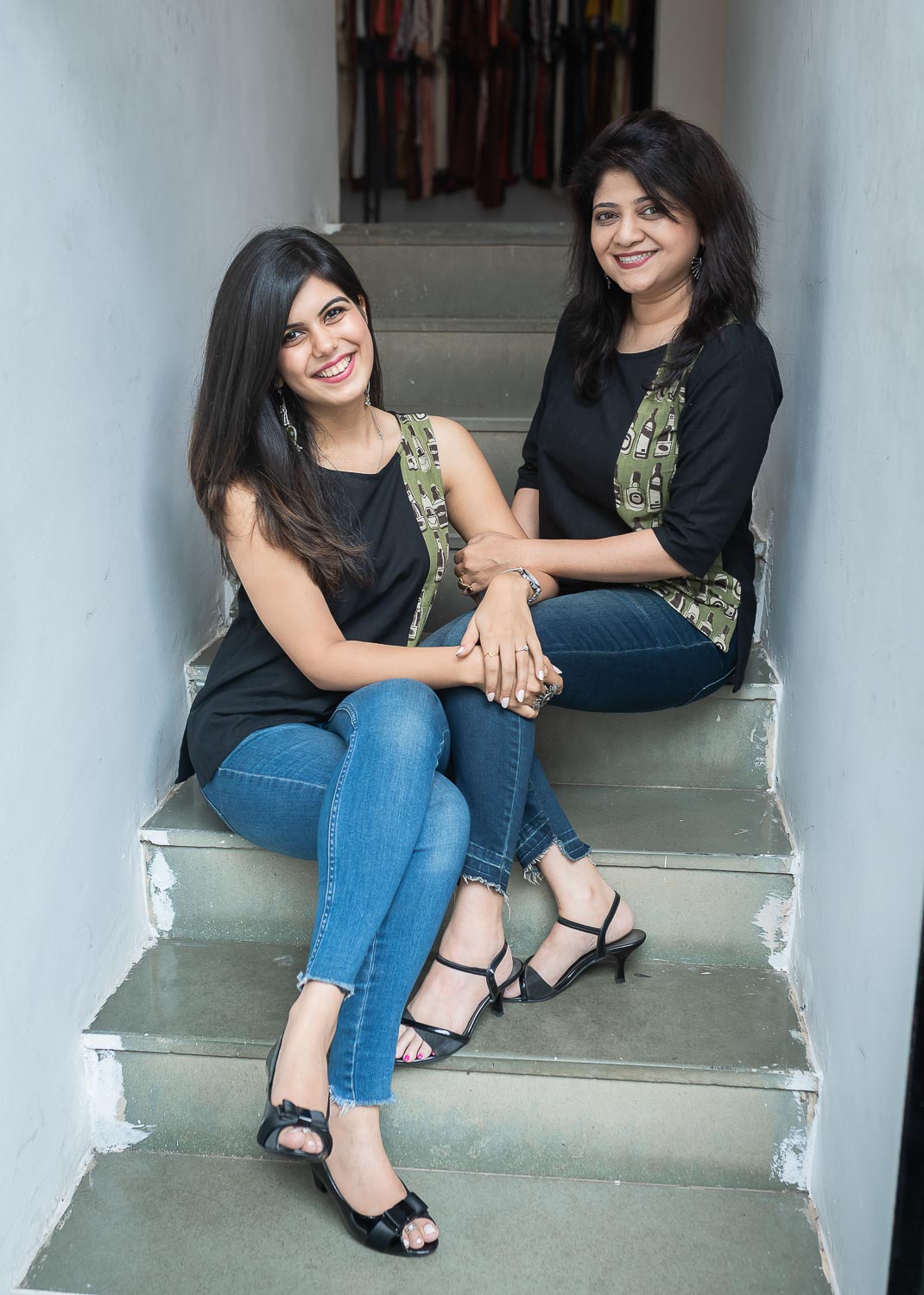 Green Bottles Short Kurta - sleeveless