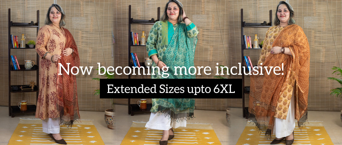 Handcrafted Ikkat & Handblock Cotton Kurtas | Rush Me Fashions | Pune ...