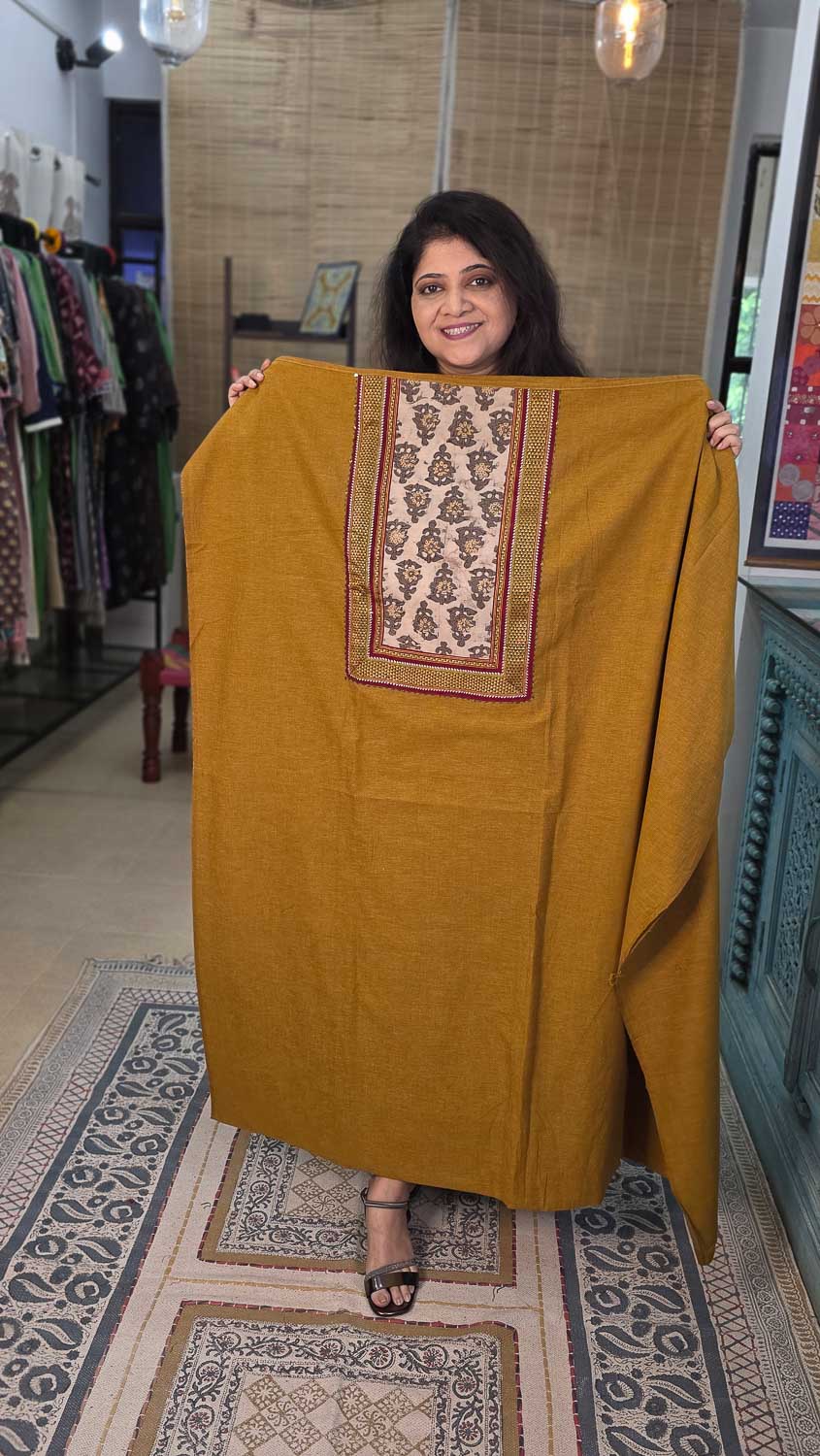 Handcrafted Kurta fabric Unique product Rush me fashions