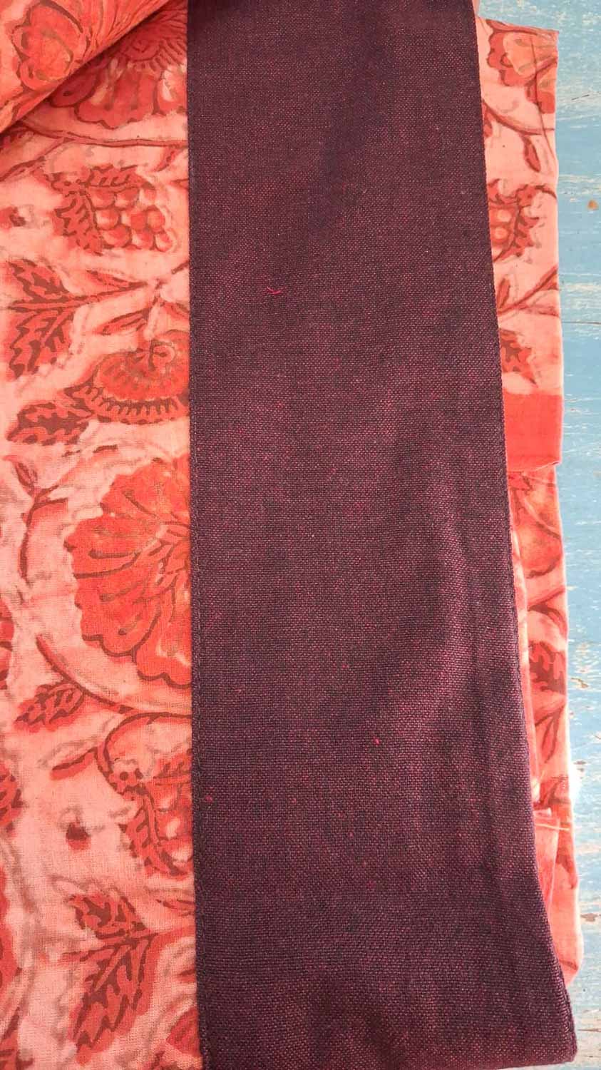 Vanaspati hand block printed pintuks