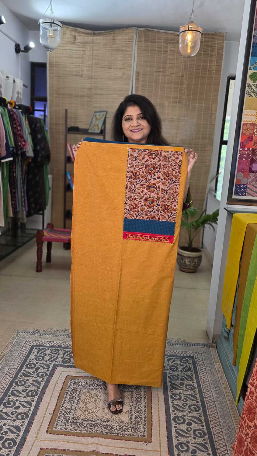 Kalamkari & Bhujodi embroidery