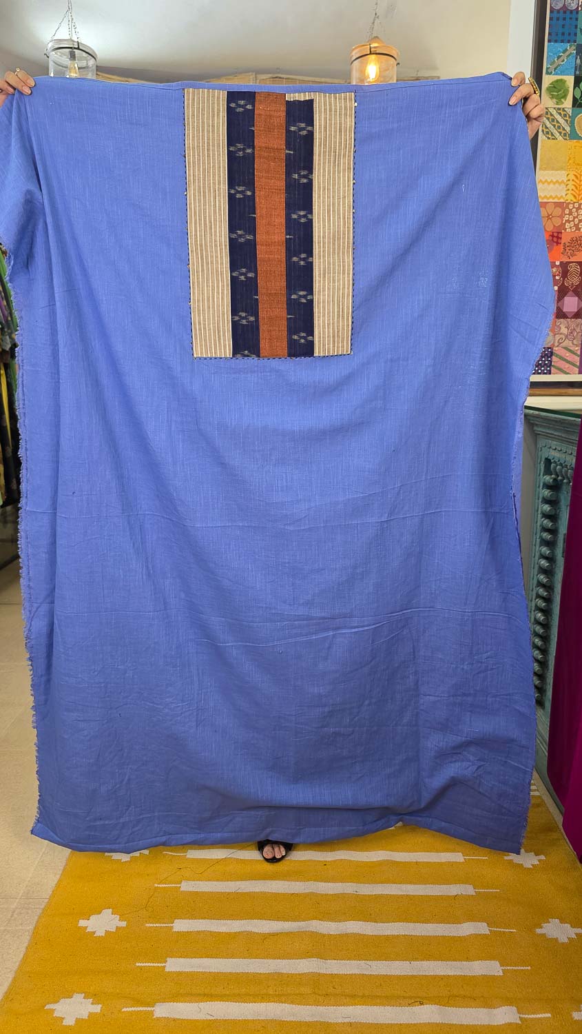 Pure cotton slub with exclusive sambalpur ikkat