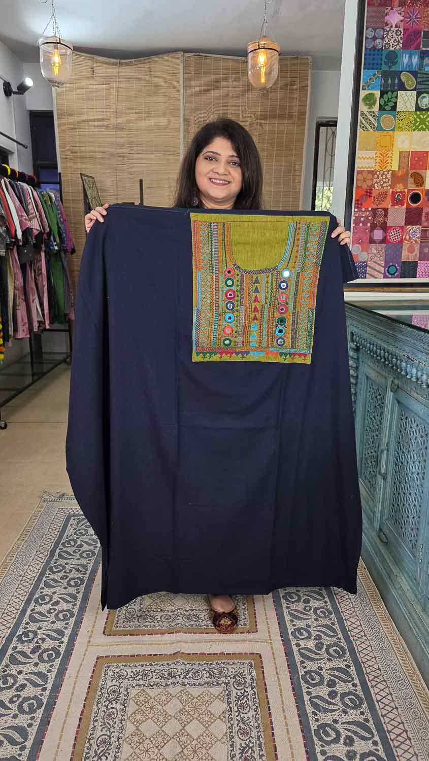 Lambani handwork Patterned kurta fabric