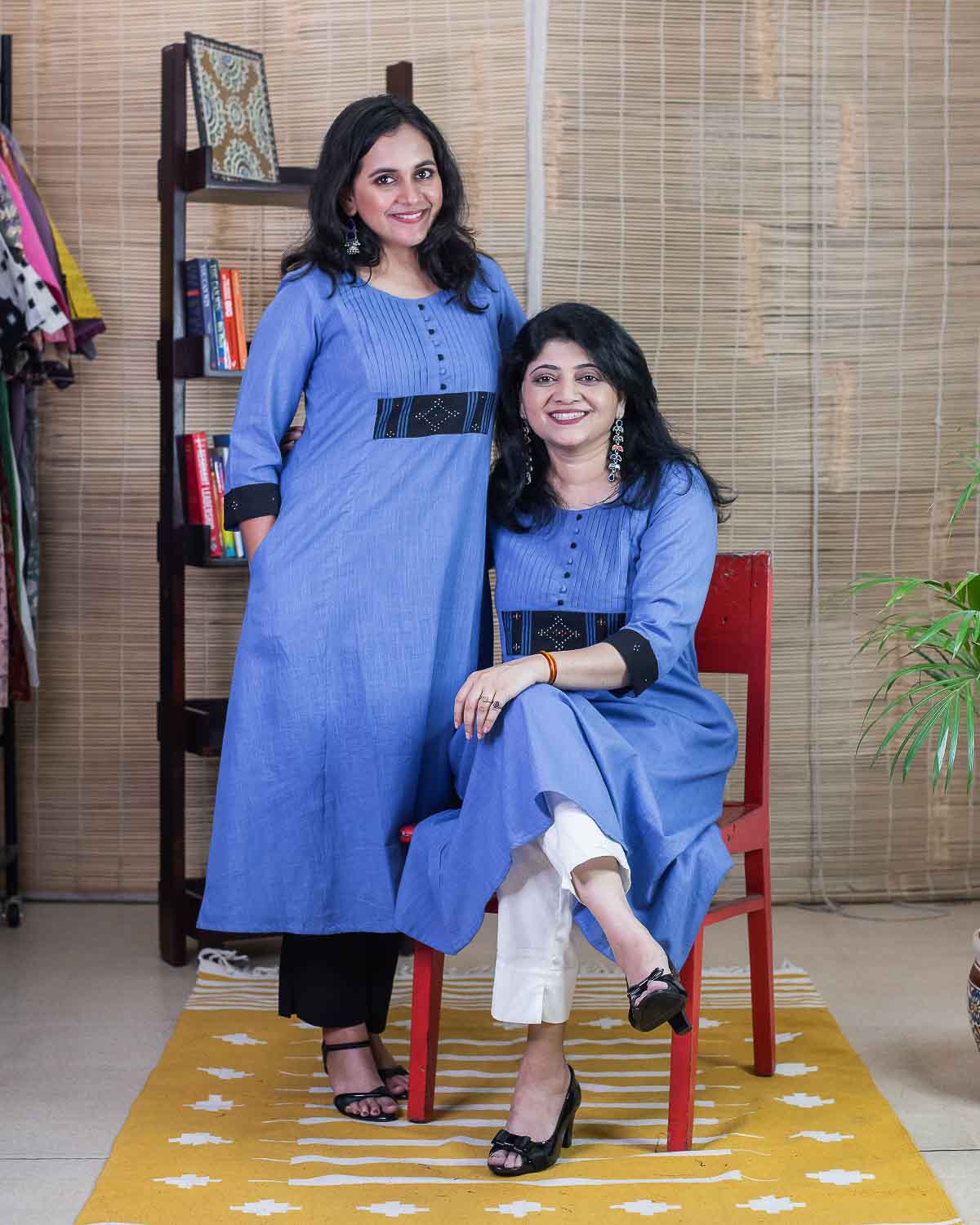 Exclusive A line kurta with Tangalia (Dana) work