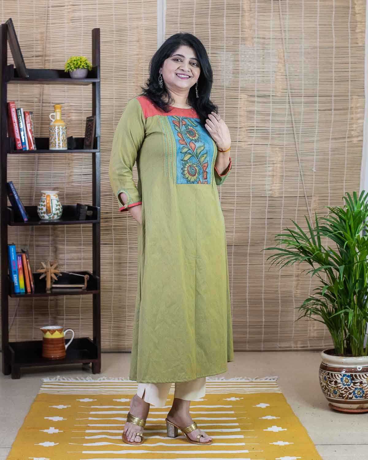 Exclusive Pen kalamkari dress cum kurta