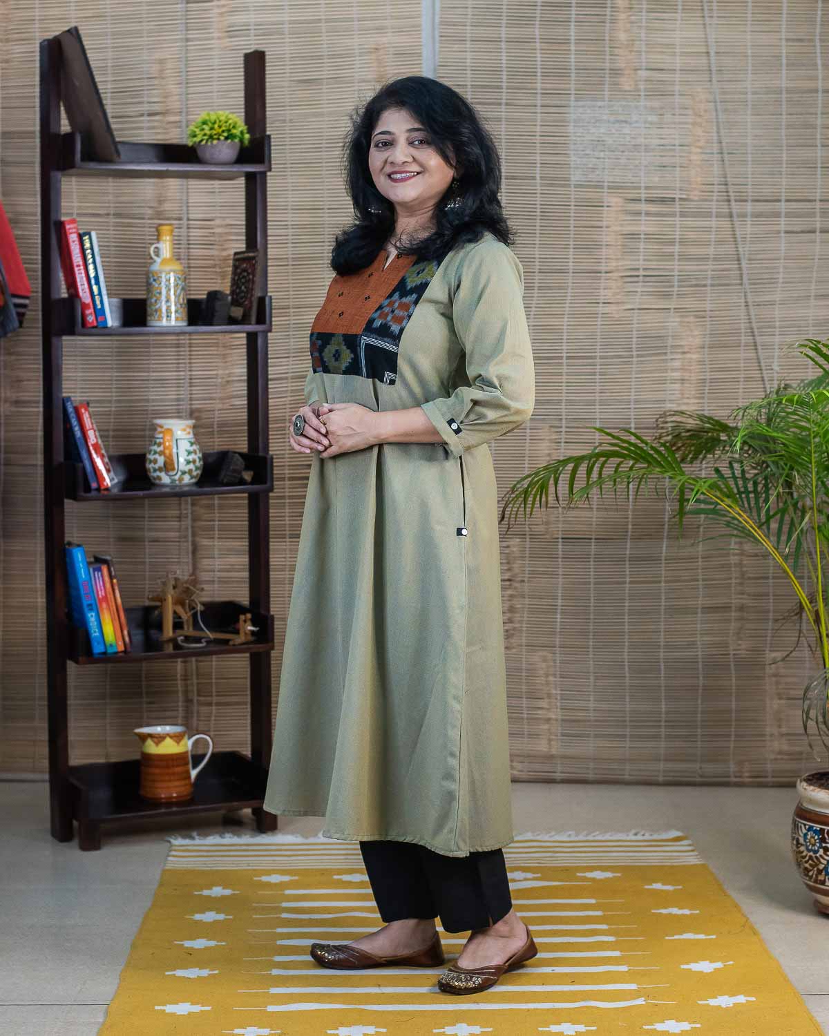 Telia Exclusive Ikkat dress cum kurta