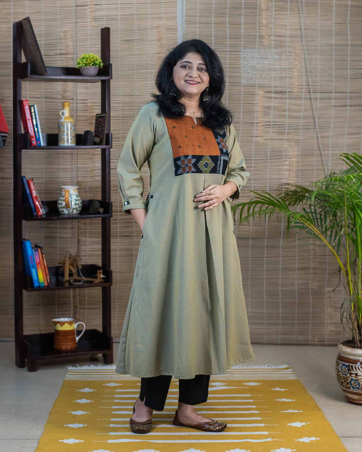 Telia Exclusive Ikkat dress cum kurta
