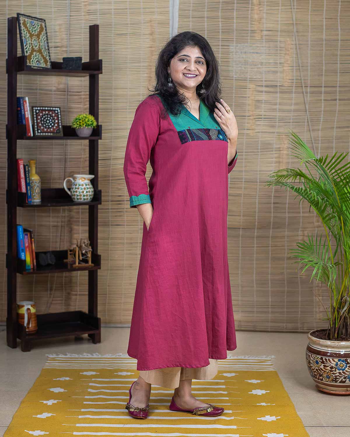 Light Rani Pink Lambani Handwork exclusive Dress