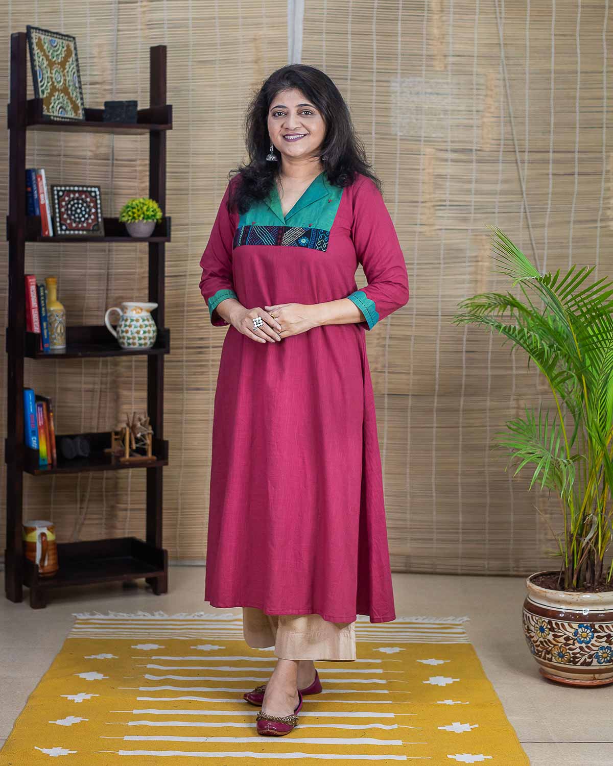 Light Rani Pink Lambani Handwork exclusive Dress