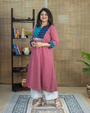 Lambani hand work, Ikkat, Bandhej collage dress, Rush me fashions Pune