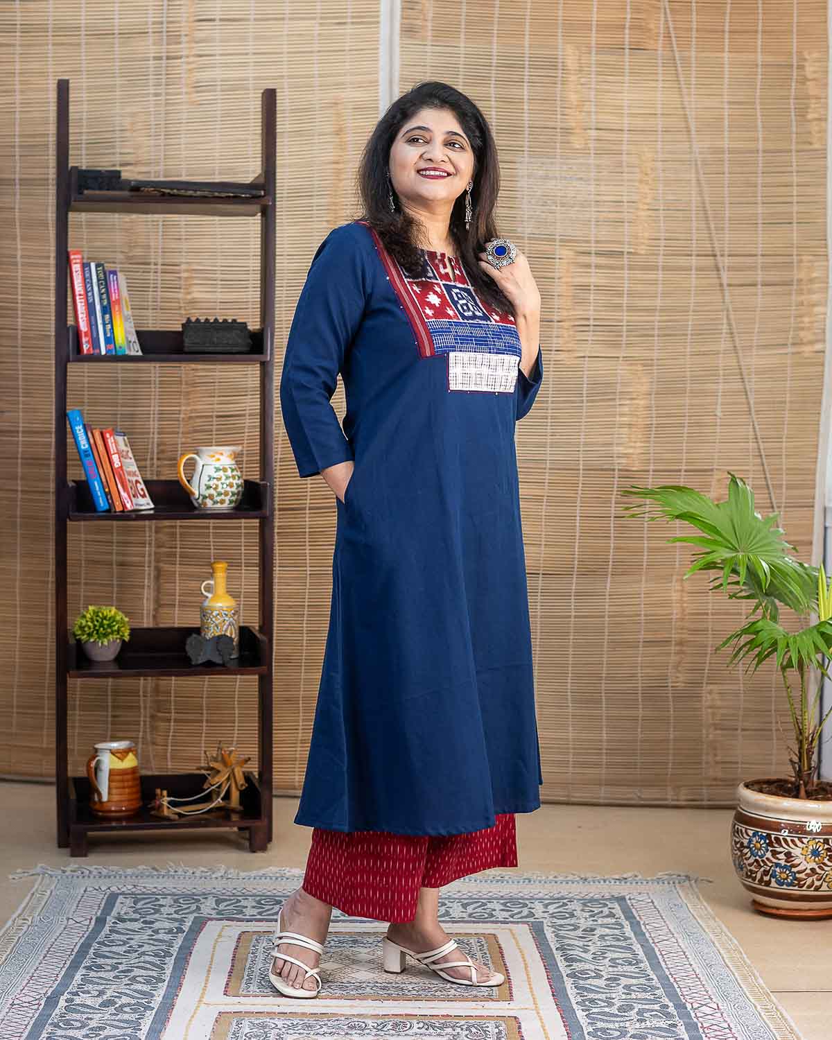 Exclusive Telia Ikkat Kurta