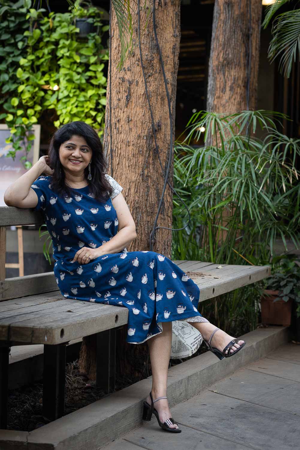 Indigo Chai kettle One Pc Dress cum Kurta