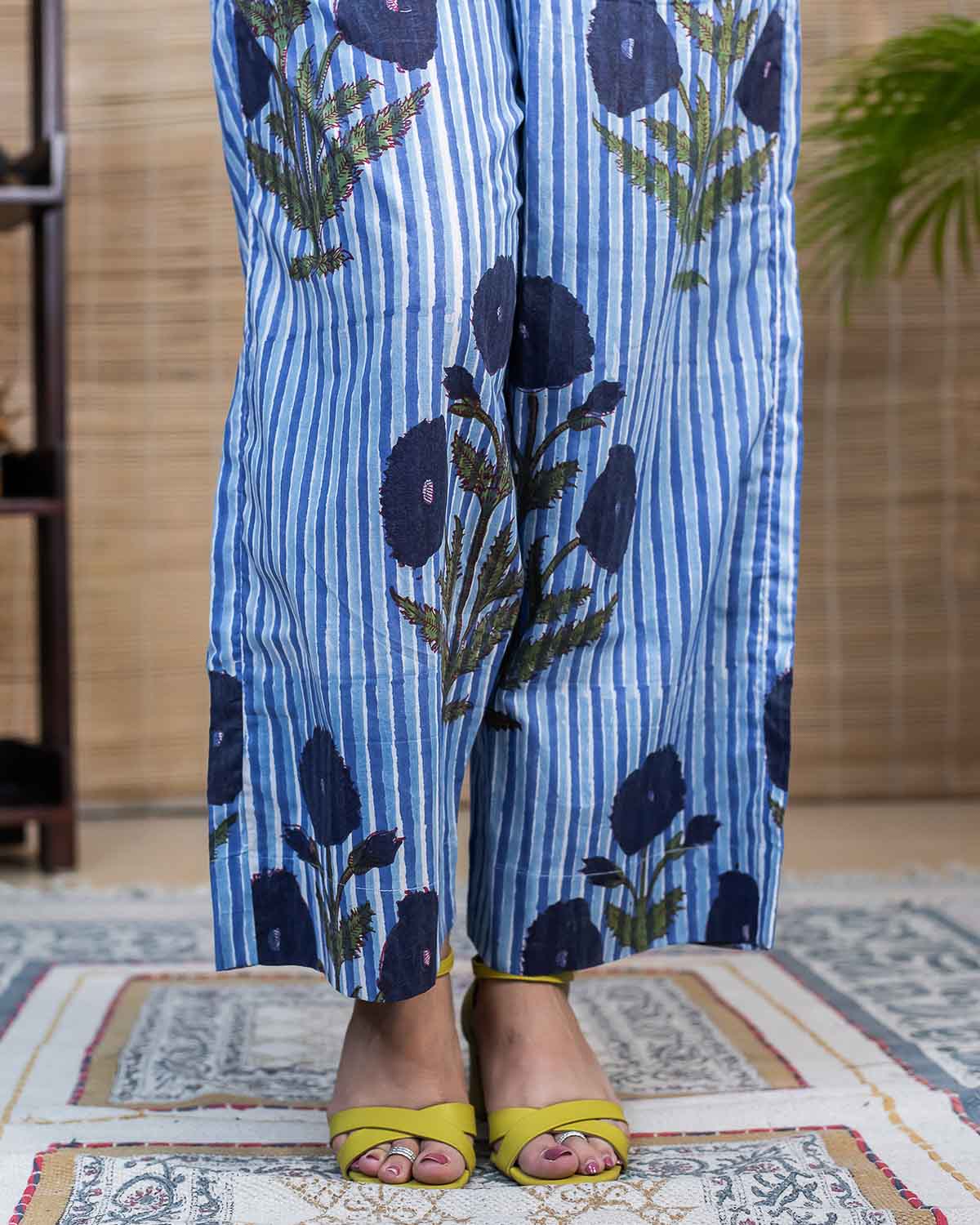 Mughal butta Blue Pallazzo